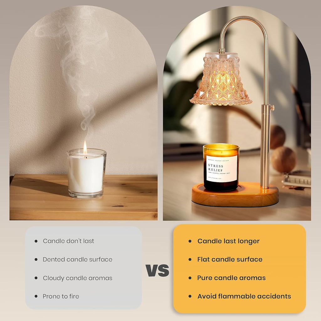 Candle Warmer Lamp with Timer and Dimmer for Jar Candles K512