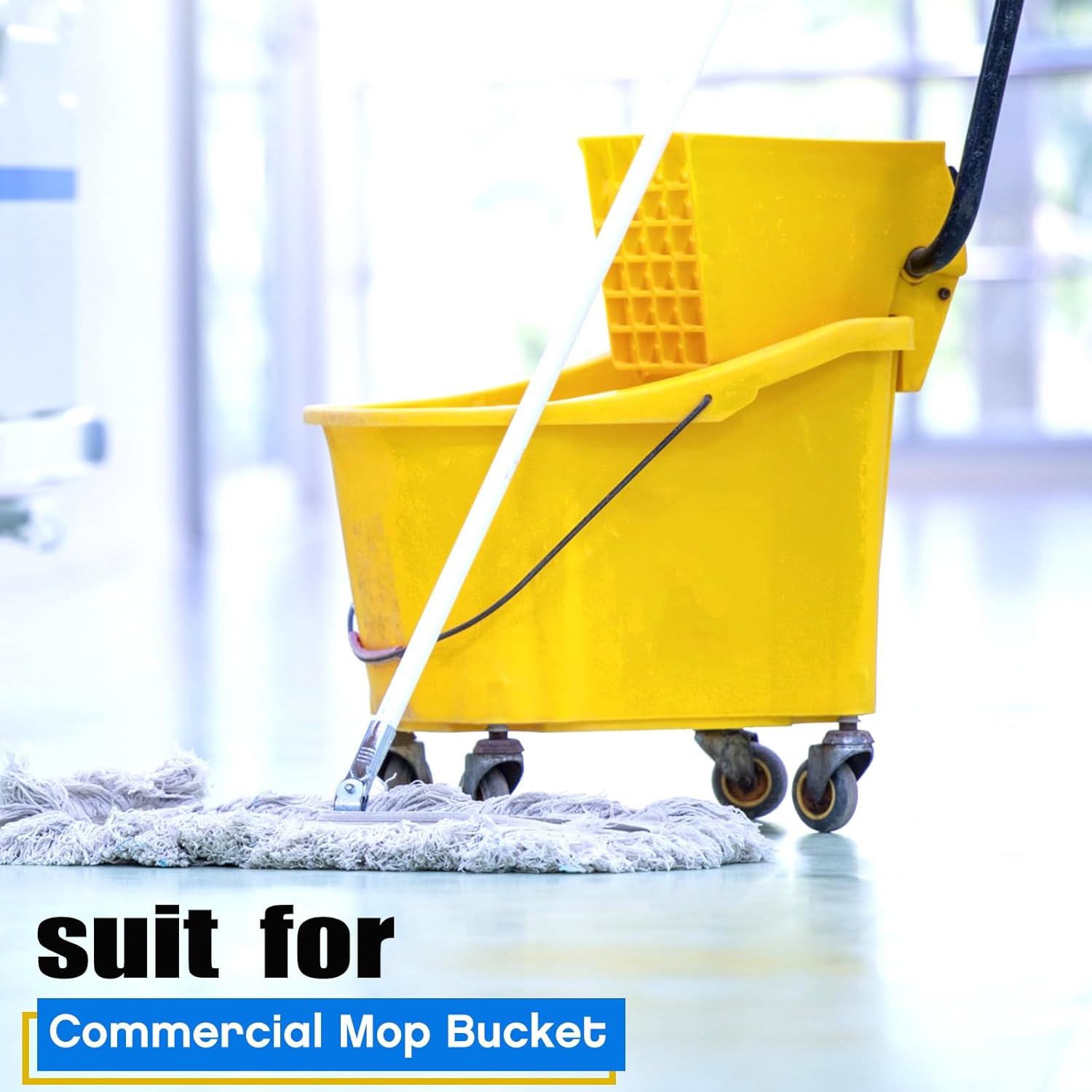 Mop Wringer Replacement for 26 and 33 Qt Bucket with 2 Mop Heads Z7897