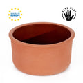 Earthen Clay Yogurt Pot, Glazed Terracotta Cookware, Clay Casserole Dish, 2.5 qt