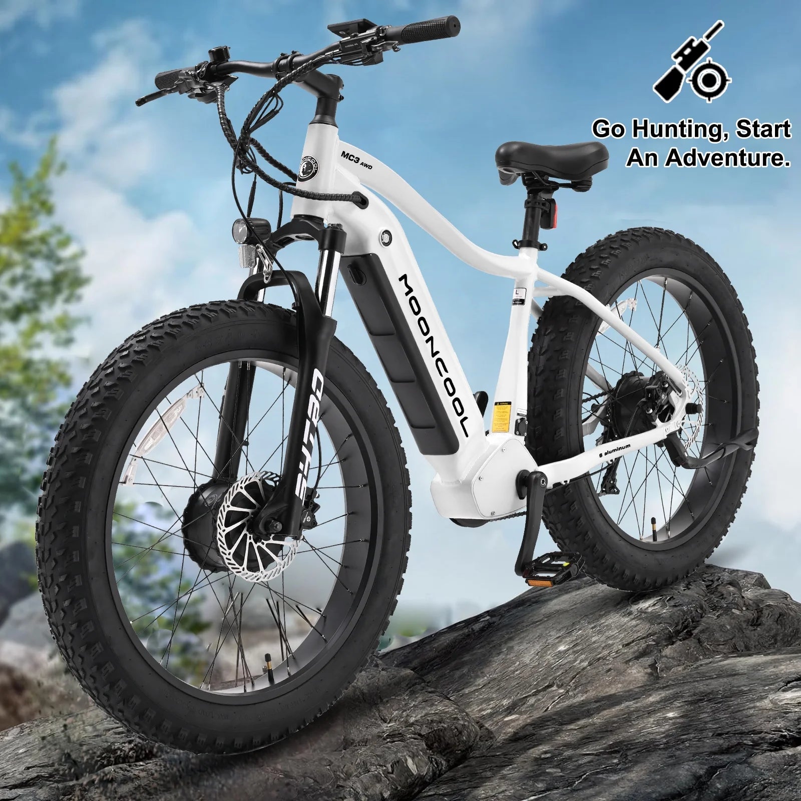 Electric Bike for Adults, 1000W Dual Motor, 48V 15AH, 26" Fat Tire, 7-Speed B11772