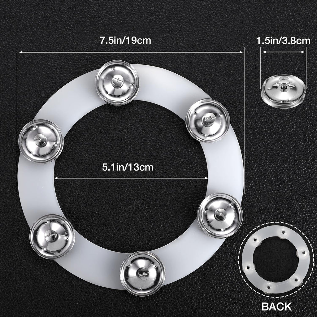Silicone Hi-hat Tambourine with Stainless Steel Jingles A7822
