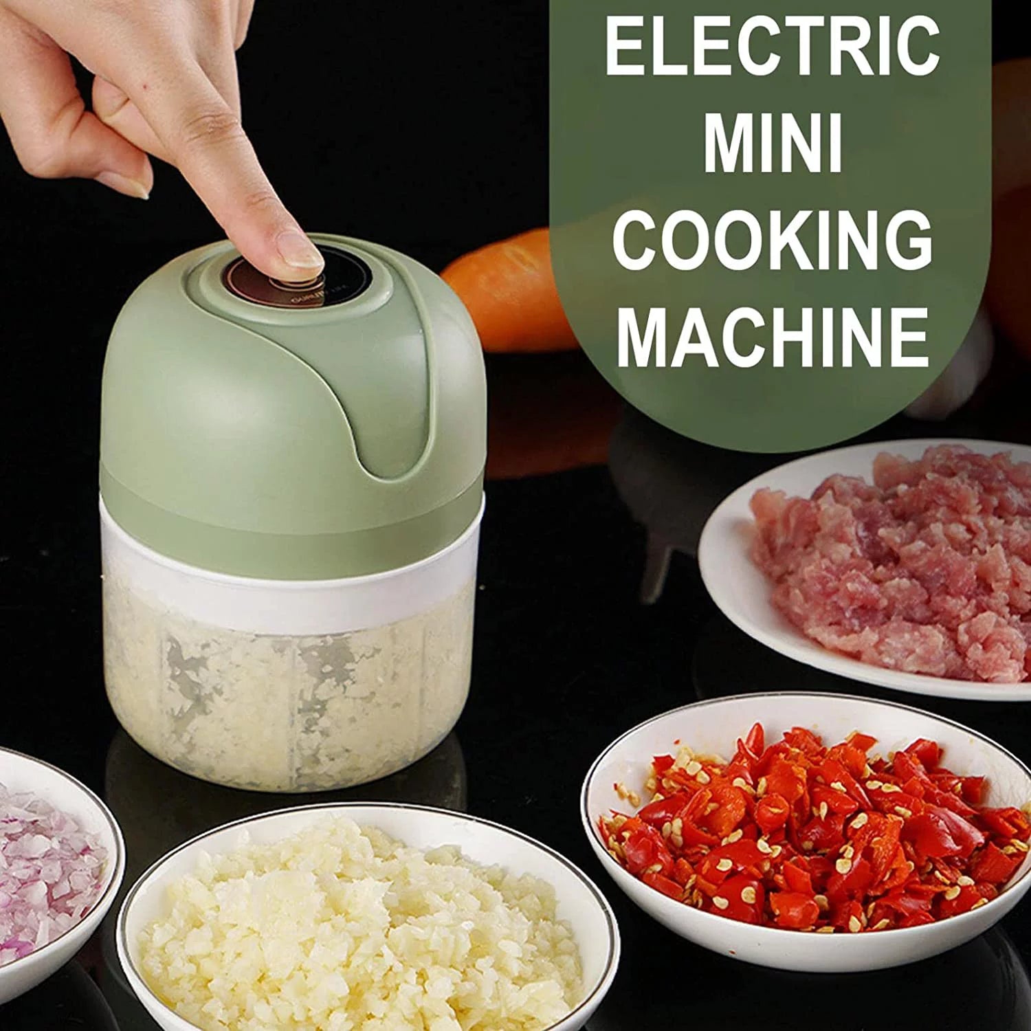 Electric Garlic Chopper Food Processor for Vegetables and Meat R1870