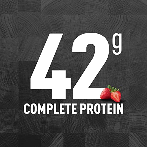 High Protein Milk Shake for Workout Recovery, Strawberry, 14 Fl Oz Y81871
