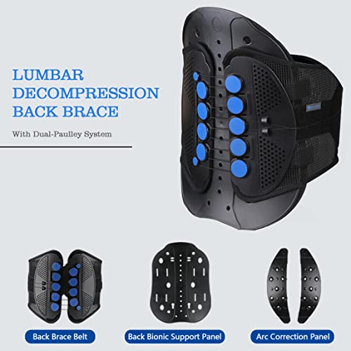 Lower Back Brace for Women & Men, Adjustable Compression Support for Sciatica Relief G293313