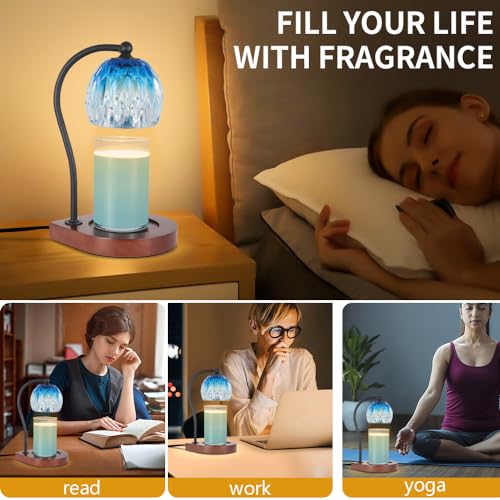 Candle Warmer Lamp with Timer & Dimmer for Jar Candles, 2 Bulbs Included B537954