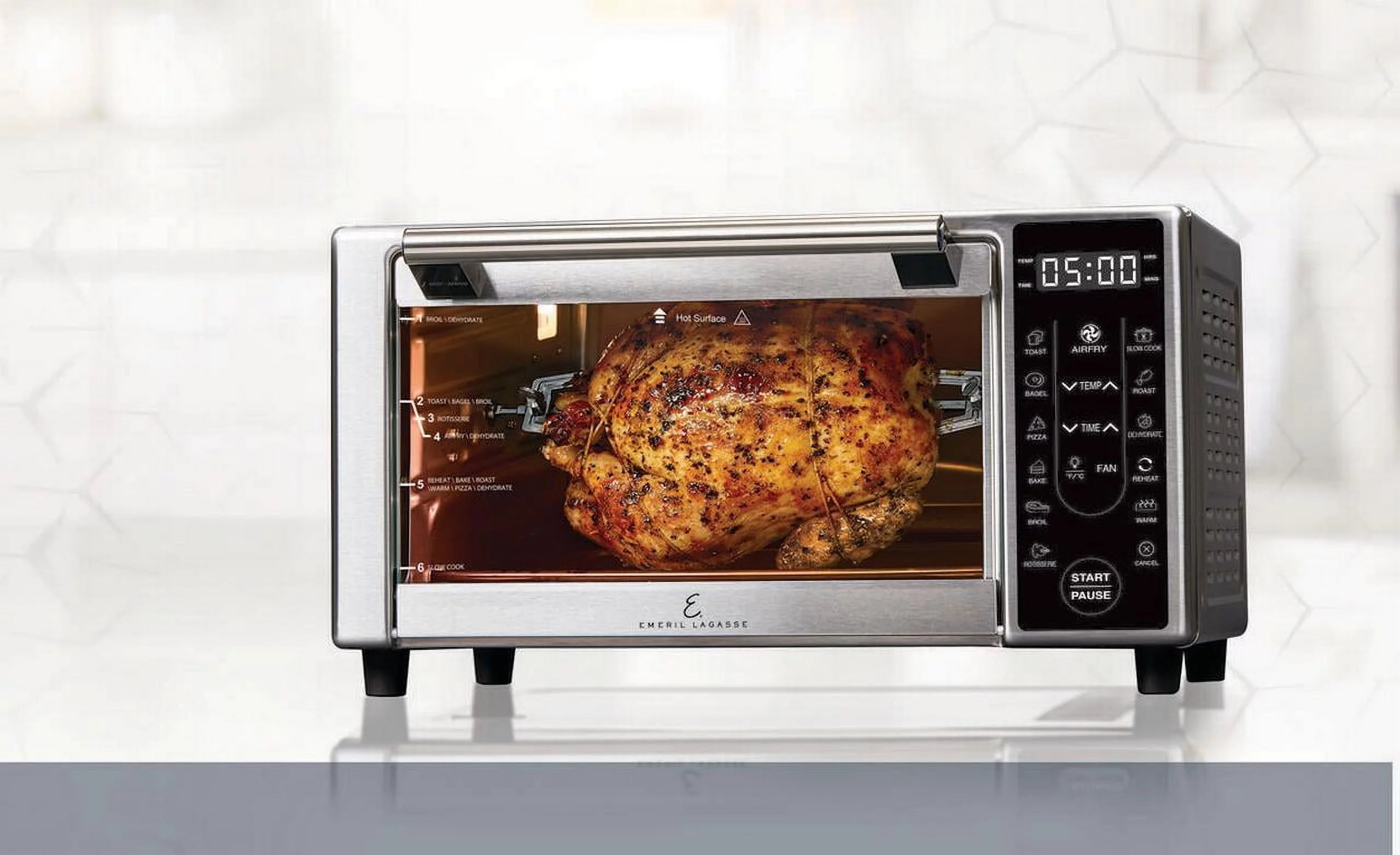 Power AirFryer 360 Plus Toaster Oven, Stainless Steel M210270