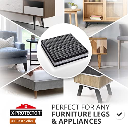 Non Slip Furniture Pads 6 Inch Self Adhesive Rubber Feet Floor Protectors V75118