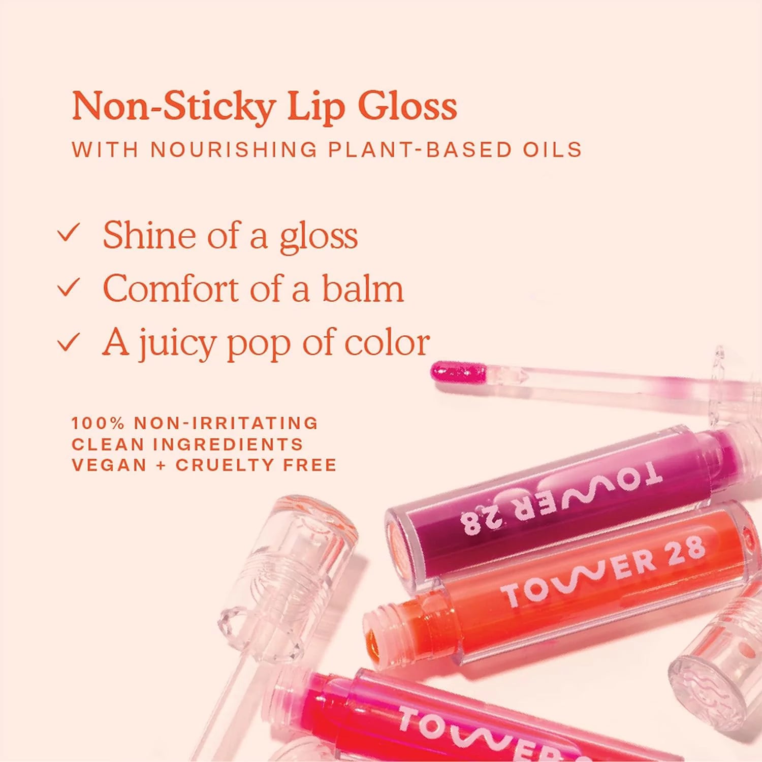 Milky Lip Jelly in Nude Pink, Non-Sticky Vegan Lip Gloss P404645