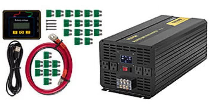 6000W Modified Sine Wave Inverter DC 12V to AC 120V with LCD Display G619158