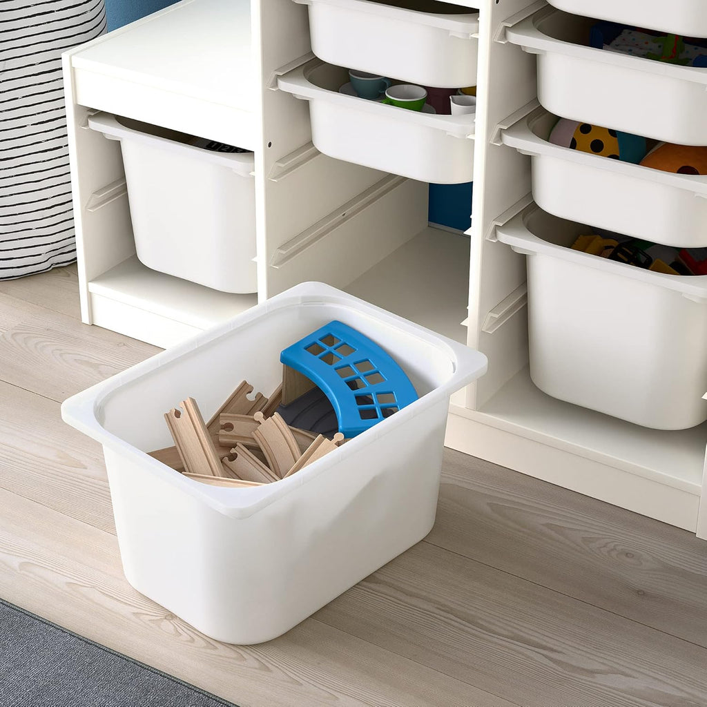 Storage combination with boxes, 99x44x94 cm, white N642949