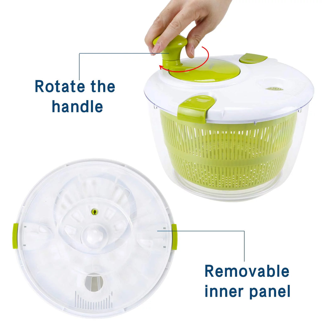 Salad Spinner 5L Fruit and Vegetable Washer Dryer P330830