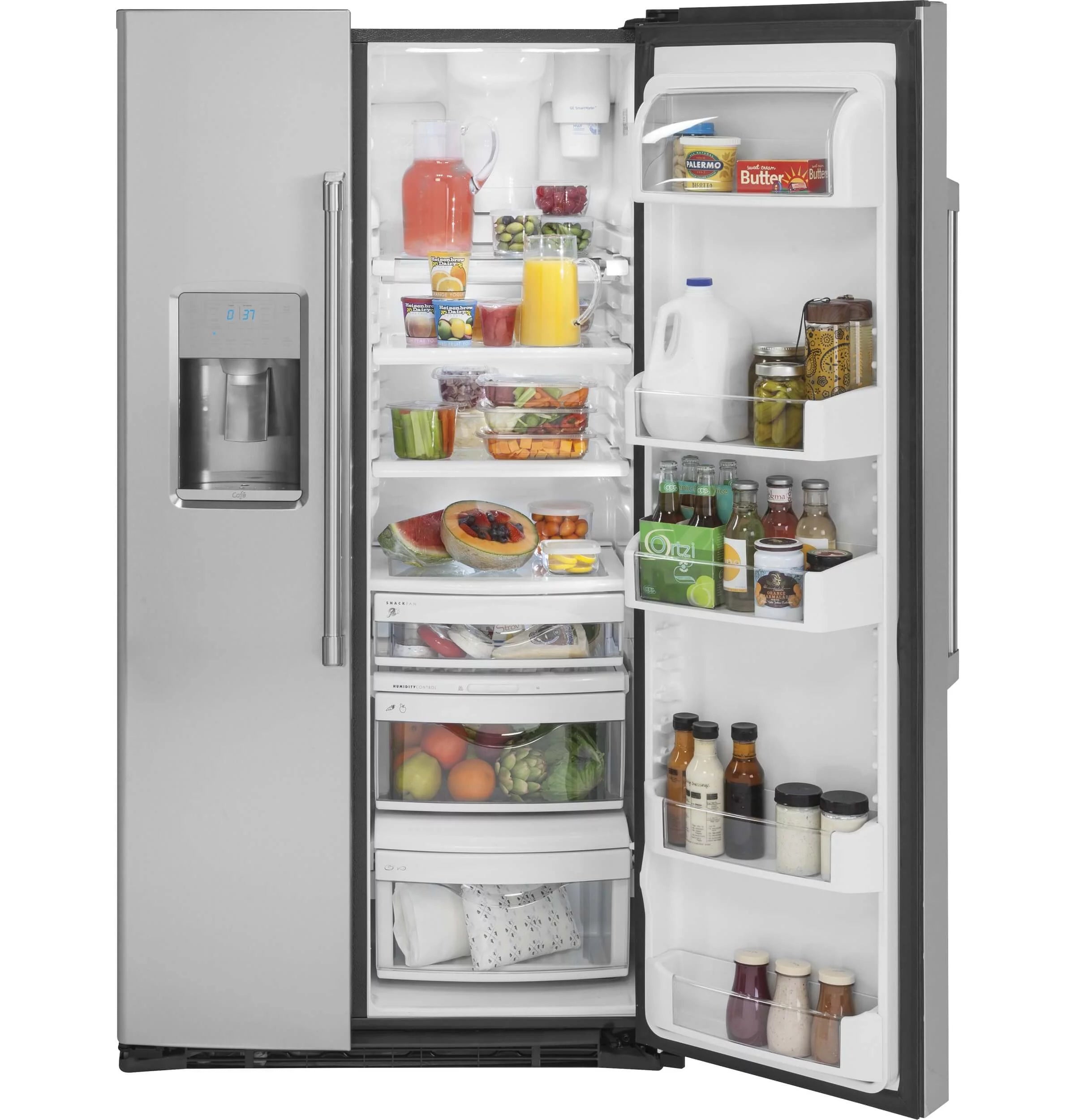 22 Cu. Ft. Stainless Counter-Depth Side-by-Side Refrigerator W746