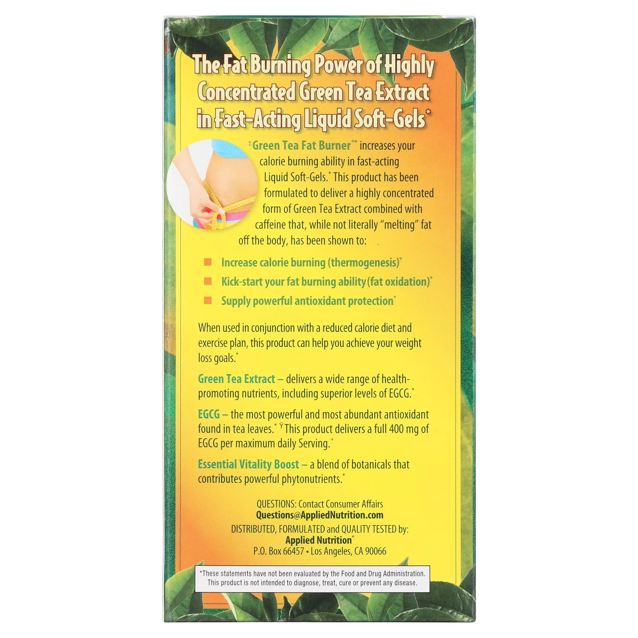 Green Tea Weight Loss Supplement, 200 Capsules O69593