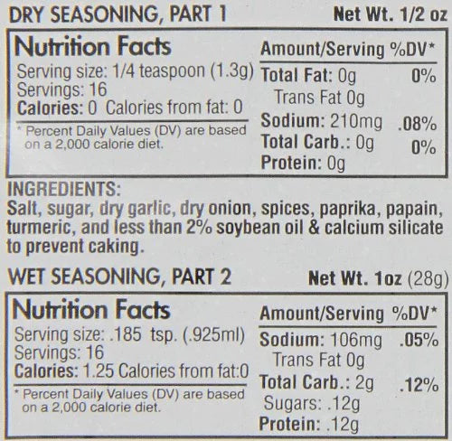 Instant Marinade Mix, 1.5 oz, Pack of 24 J534508