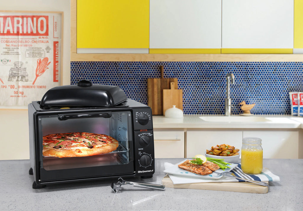 6 Slice Toaster Oven Broiler with Rotisserie Grill and Griddle I46450