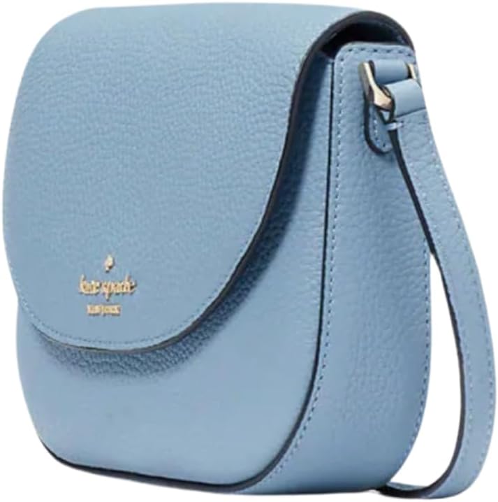 Polished blue mini flap crossbody S660