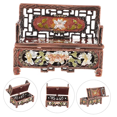 3pcs Metal Ring Miniature Furniture Ornaments Desk Decorations Storage Box B211