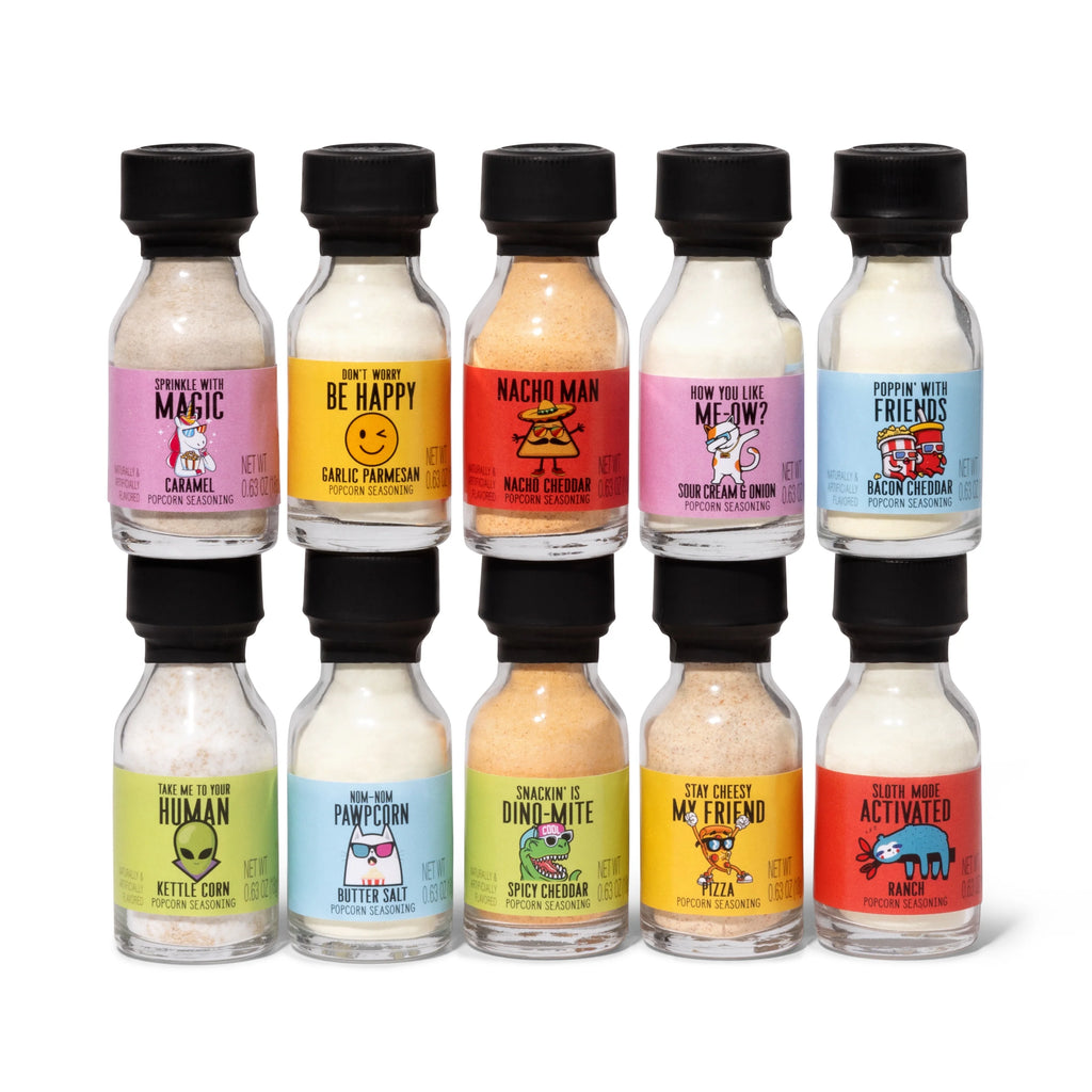 Popcorn Seasoning Sampler Gift Set, 10 Pack Q554