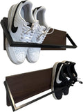 Wall Shoe Rack - Set of 2 Wall Mounted Shoe Rack - Space Saving Wall Shoe Organizer - Wall Shoe Storage for Small Spaces - Durable Shoe Holder for Wall - Wall Shelf for Shoes