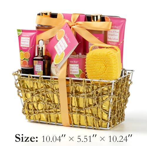 Lavender & Honey Bath and Body Gift Set with Spa Basket K952851