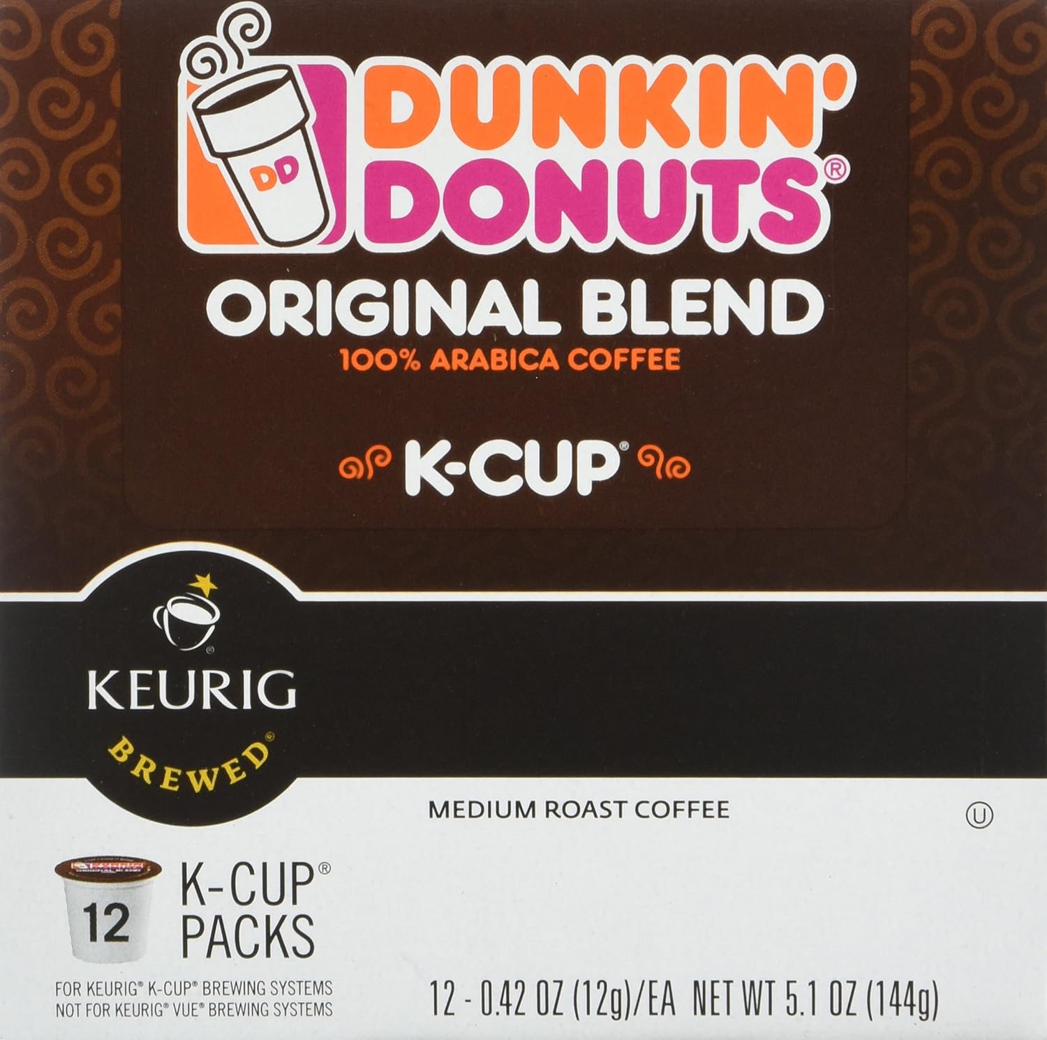 Medium Roast Coffee, 12 K Cups for Keurig Makers E583
