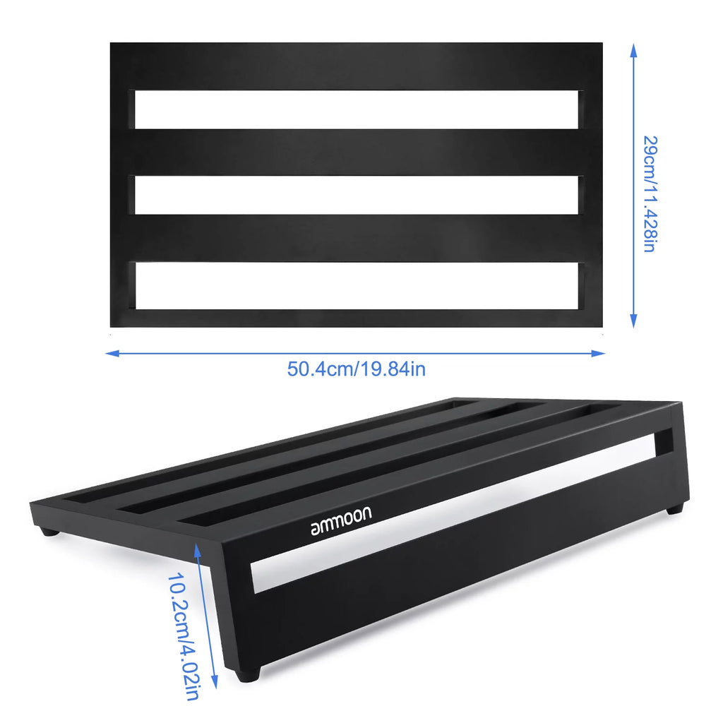 Large Guitar Effect Pedal Board Aluminum Alloy with Carry Bag G544216