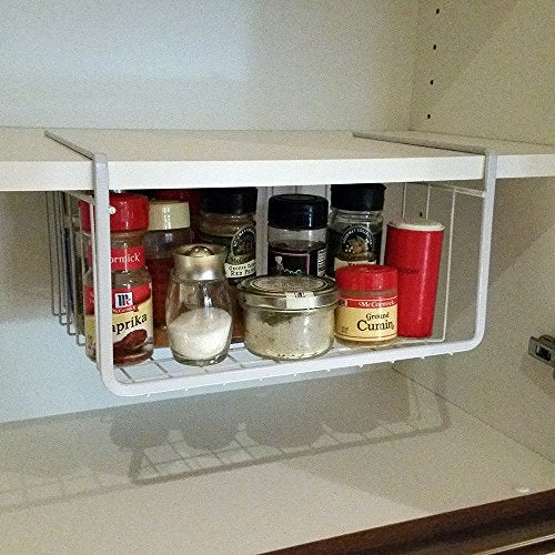 Wire Hanging Basket Shelves Under Shelf Storage Organizer 15 Inch K256