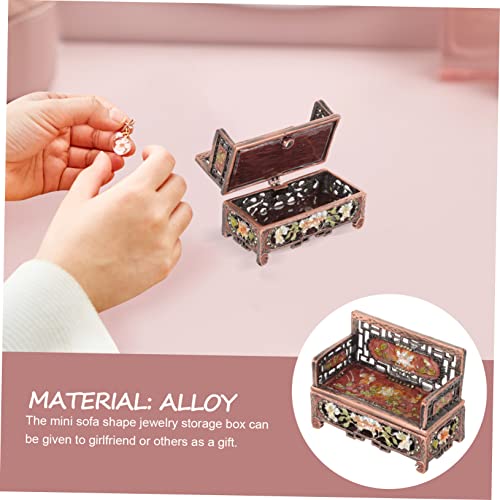 3pcs Metal Ring Miniature Furniture Ornaments Desk Decorations Storage Box B211