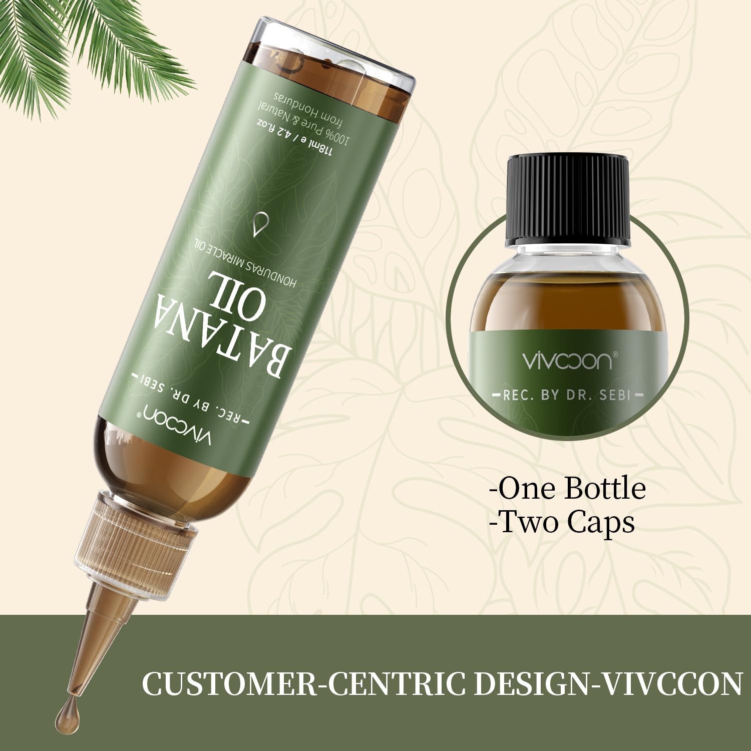 Batana Oil for Hair Growth, Pure Natural Raw Oil from Honduras, 4.2oz X5252