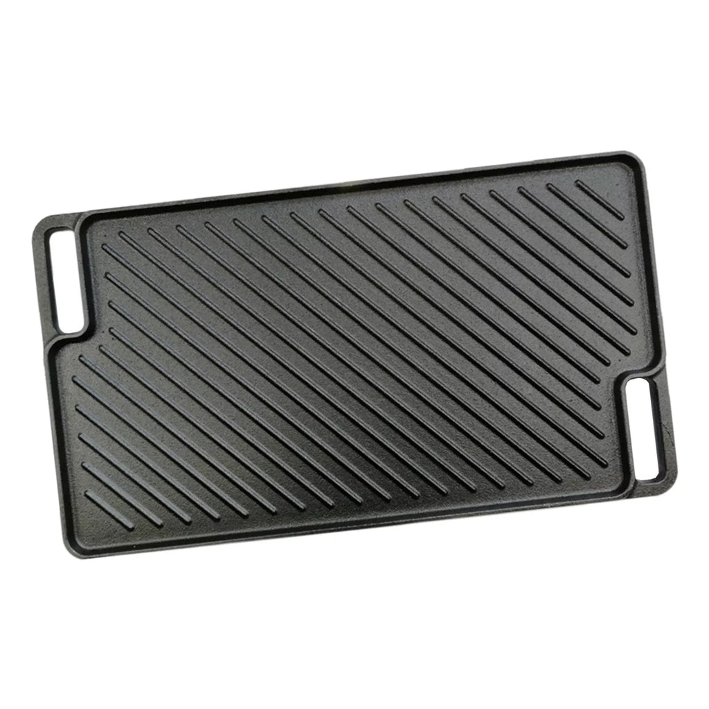 Reversible Cast Iron Griddle for Stovetop BBQ Q864399