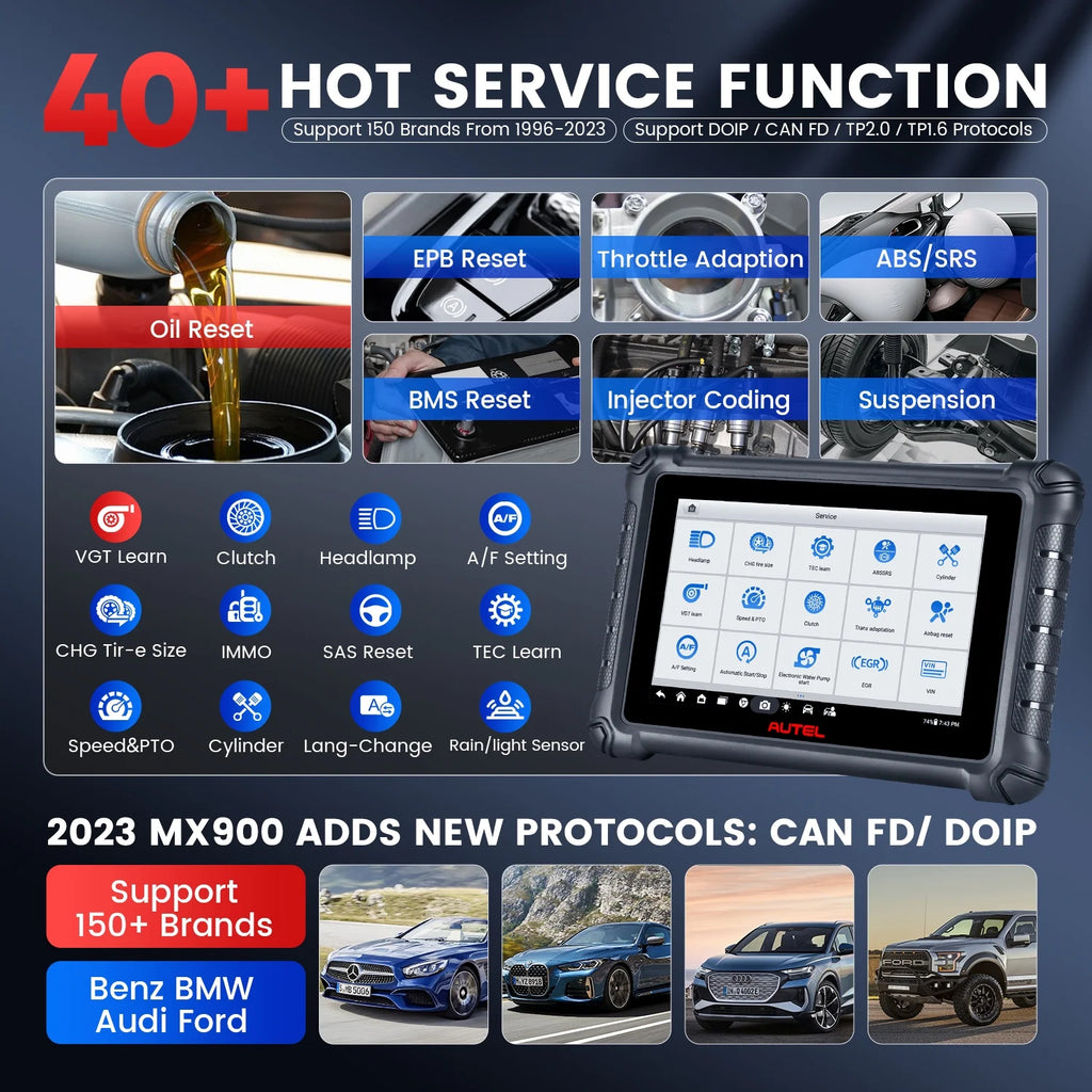 Car Diagnostic Scan Tool with Bidirectional Control and 40+ Resets T93272