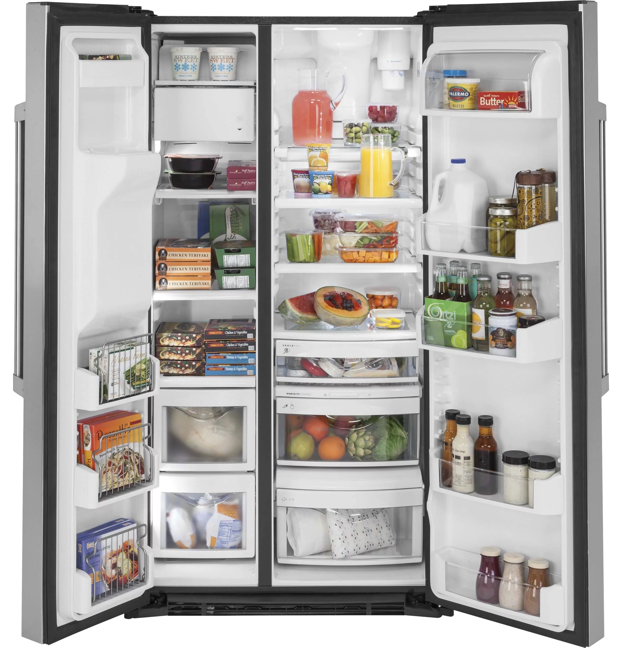 22 Cu. Ft. Stainless Counter-Depth Side-by-Side Refrigerator W746