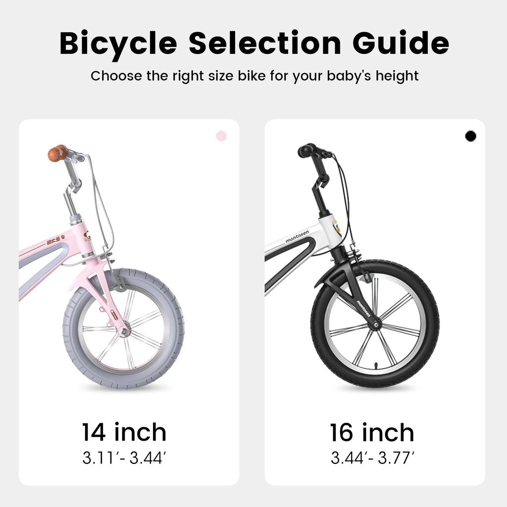 16" Kids Bike with Magnesium Alloy Frame and Auxiliary Wheel A534