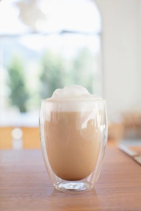Double-Wall Clear Coffee Mug, 12 oz U921