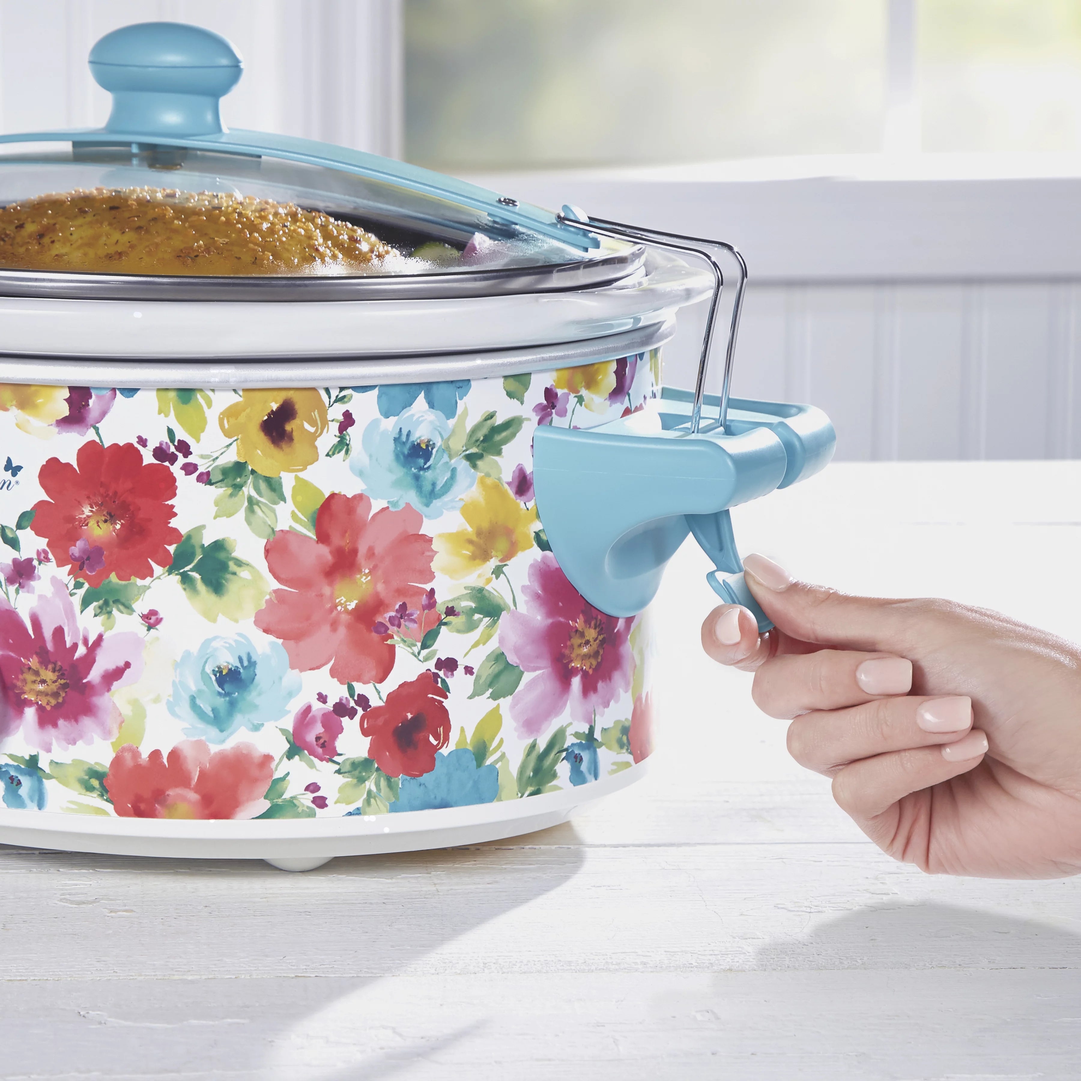 Portable Slow Cooker, 6 Quart, Removable Crock I813031