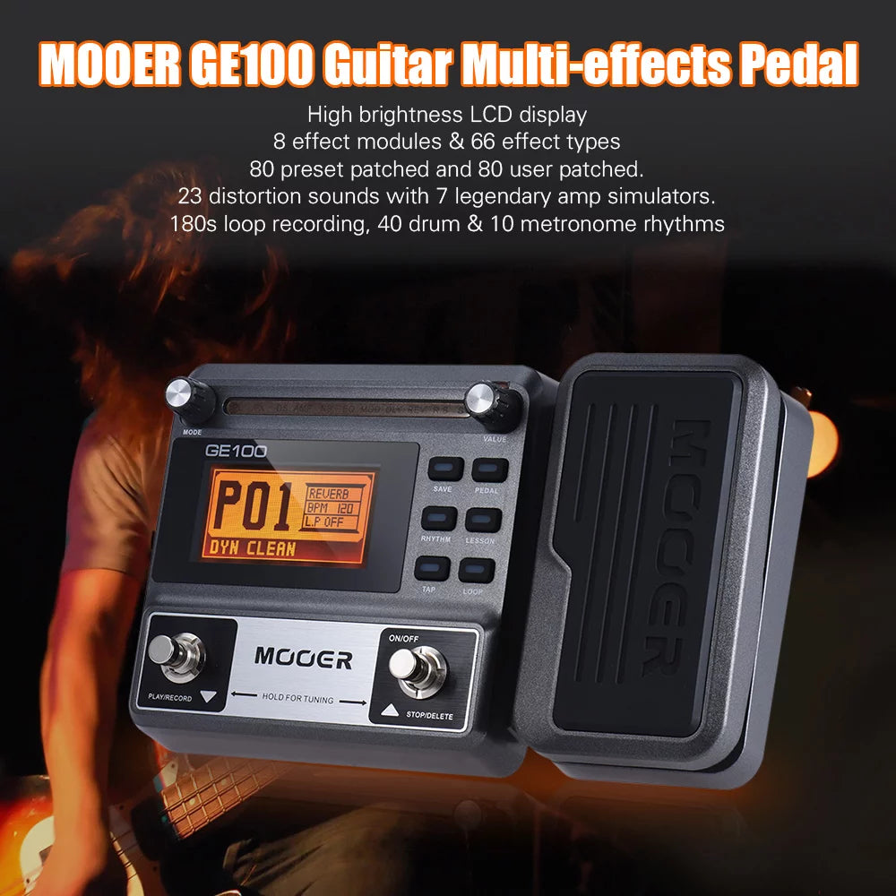 Guitar Multi-effects Processor with Loop Recording and Tuner O51156