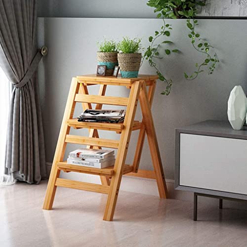 Folding 3-Step Wooden Step Stool F85365