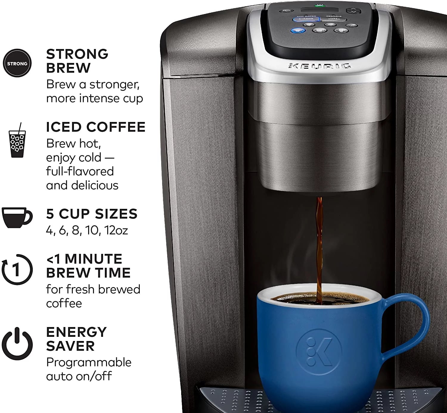 Single Serve K-Cup Coffee Maker with Iced Coffee Capability U574