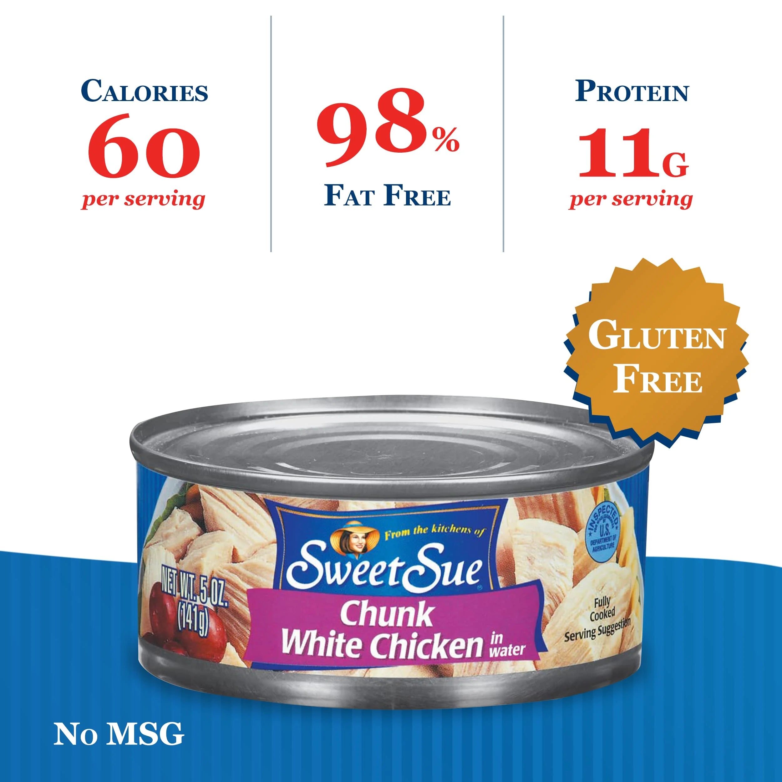 Chunk White Chicken in Water - 5 Oz Can (Pack of 24) O332999